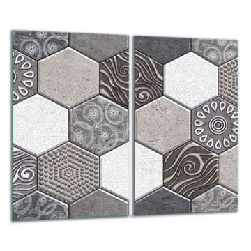 shumee Steklena deska 2x 30x52 Mosaic