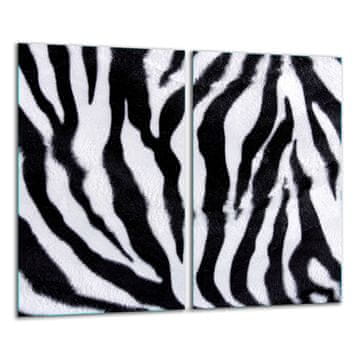 shumee STEKLENA DESKA ZA REZANJE 2x 30x52 ZEBRA