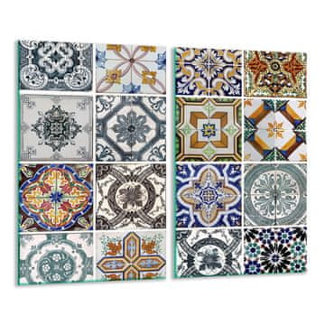 shumee Steklena deska 2x 30x52 Mosaic