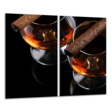 shumee Steklena deska za rezanje 2x 30x52 vino