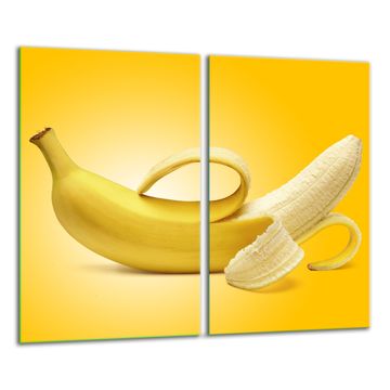 shumee Steklena deska 2x 30x52 Banana