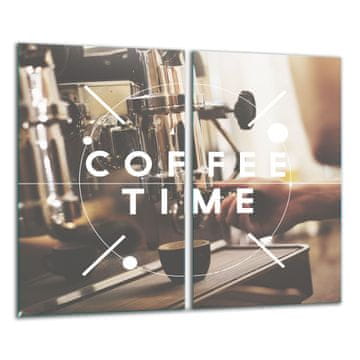 shumee Steklena deska za rezanje 2x 30x52 kava