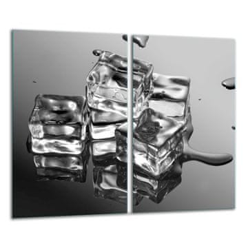 shumee STEKLENA DESKA ZA REZANJE 2x 30x52 LED