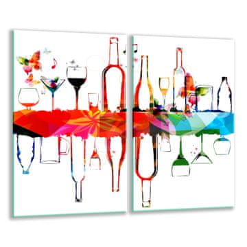 shumee STEKLENA REZALNA DESKA 2x 30x52 VINO