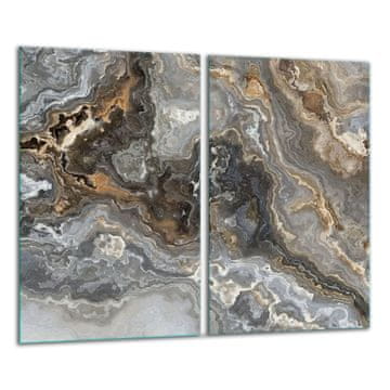shumee STEKLENA REZALNA DESKA 2x 30x52 MARMOR