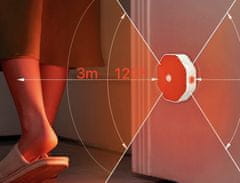 LuDream Solis - Red nočna lučka brez modre komponente s senzorjem gibanja