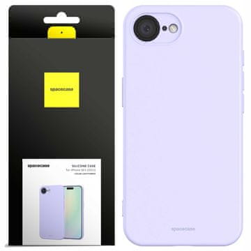 shumee Silikonski ovitek SC 30 za iPhone 16E, svetlo vijoličen