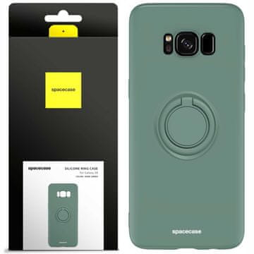 shumee Silikonski obroč SC za Galaxy S8 temno zelene barve