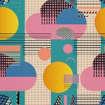 shumee ZUNANJE DEKORATIVNE TKANINE OXFORD - Geometrični motiv I DX3441
