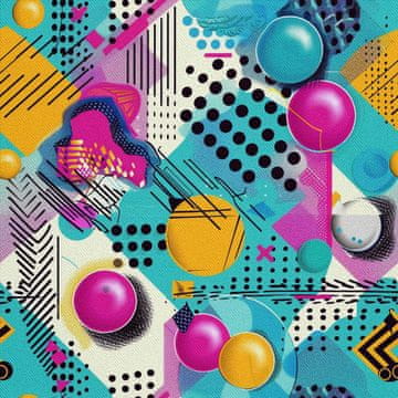 shumee ZUNANJE DEKORATIVNE TKANINE OXFORD - Geometrični motiv I DX3415