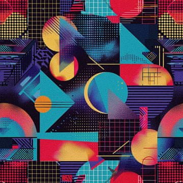 shumee ZUNANJE DEKORATIVNE TKANINE OXFORD - Geometrični motiv I DX3369