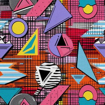 shumee ZUNANJE DEKORATIVNE TKANINE OXFORD - Geometrični motiv I DX3382