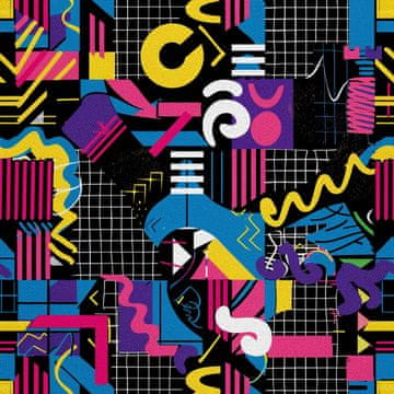 shumee ZUNANJE DEKORATIVNE TKANINE OXFORD - Geometrični motiv I DX3452
