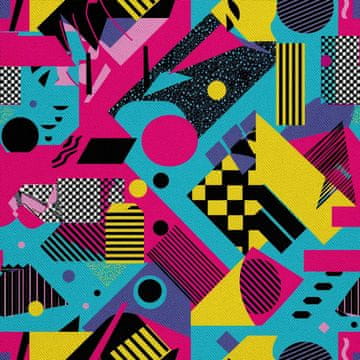 shumee ZUNANJE DEKORATIVNE TKANINE OXFORD - Geometrični motiv I DX3103