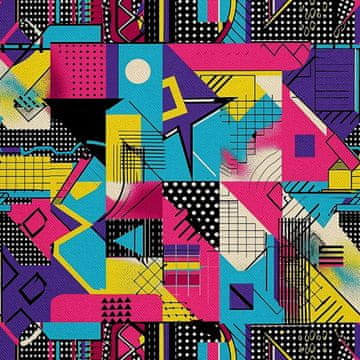 shumee ZUNANJE DEKORATIVNE TKANINE OXFORD - Geometrični motiv I DX3187