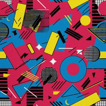 shumee ZUNANJE DEKORATIVNE TKANINE OXFORD - Geometrični motiv I DX3161