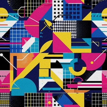 shumee ZUNANJE DEKORATIVNE TKANINE OXFORD - Geometrijski motiv I DX3433