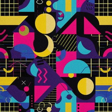 shumee ZUNANJE DEKORATIVNE TKANINE OXFORD - Geometrični motiv I DX3364