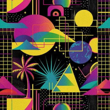 shumee ZUNANJE DEKORATIVNE TKANINE OXFORD - Geometrijski motiv I DX3610