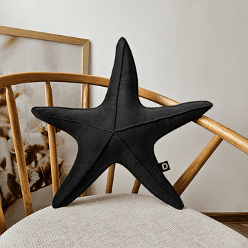 Velika blazina VELVET z morsko zvezdo VE2219 | črna