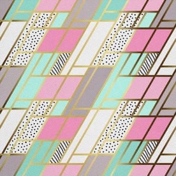 shumee ZUNANJE DEKORATIVNE TKANINE OXFORD - geometrijski motiv 4 I DX172