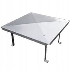 shumee Kuverta za dimnik iz nerjavečega jekla 60 x 120 cm