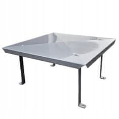 shumee Kuverta za dimnik iz nerjavečega jekla 60 x 120 cm