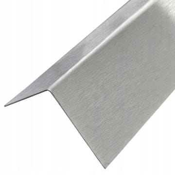 shumee Kotna zaključna letev iz nerjavečega jekla 50x80x1 mm 80 cm