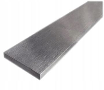 Polirana ploščata palica iz nerjavečega jekla 80x4 0,4 MB 40 cm INOX
