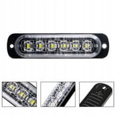 shumee 4x LED ORANŽNA UTRIPAJOČA OPOZORILNA LUČKA DALJINSKI UPRAVLJALNIK STROBOSKOPSKI PROGRAMI