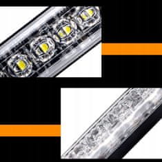 shumee 4x LED ORANŽNA UTRIPAJOČA OPOZORILNA LUČKA DALJINSKI UPRAVLJALNIK STROBOSKOPSKI PROGRAMI