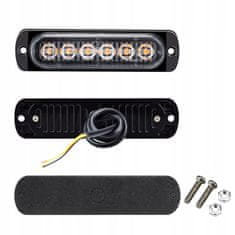 shumee 4x LED ORANŽNA UTRIPAJOČA OPOZORILNA LUČKA DALJINSKI UPRAVLJALNIK STROBOSKOPSKI PROGRAMI