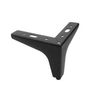 BB Kovinska noga za pohištvo Anchor, črna mat, višina 10 cm
