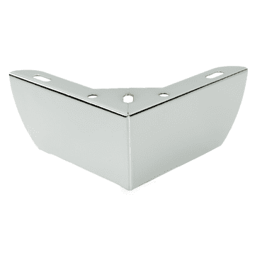 shumee Kotna noga za pohištvo, srebrno kromirana, višina 5,5 cm