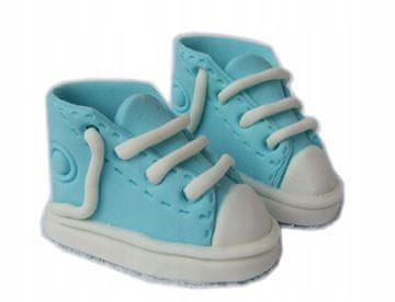 shumee Sladkorni čevlji za modro krstno torto za prvi rojstni dan