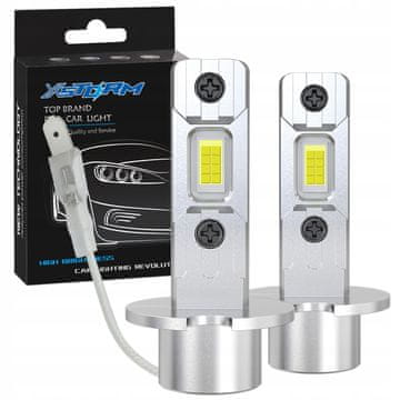 shumee H3 LED ŽARNICE 1 V 1 POPOLNOMA PRILEGAJOČE HLADNO BELA KSENON BELA 6000K XSTORM