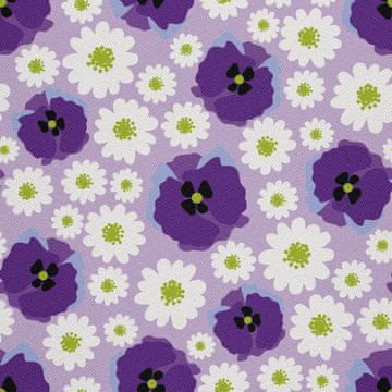 shumee ZUNANJE DEKORACIJSKE TKANINE OXFORD - Motiv marjetic in makov I DX475