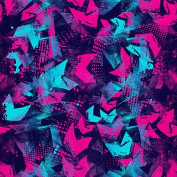 shumee ZUNANJE DEKORACIJSKE TKANINE OXFORD - Motiv abstraktnih črt in pik I DX216