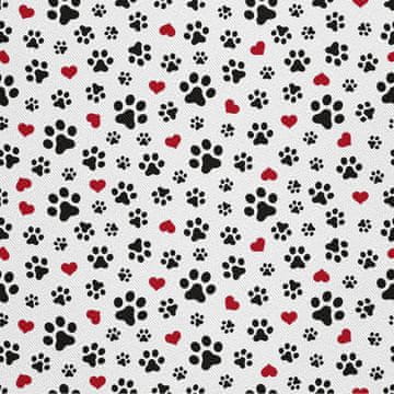 shumee ZUNANJE DEKORATIVNE TKANINE OXFORD - Paws and Hearts I DX517
