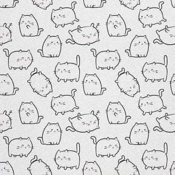 shumee ZUNANJE DEKORACIJSKE TKANINE OXFORD - Motiv kawaii mačjih mladičkov I DX732