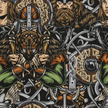 shumee ZUNANJE DEKORATIVNE TKANINE OXFORD - Motiv Viking I DX651