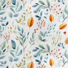 shumee Kraljevski žametni material iz poliestra za šivanje - motiv listov - RDX2448