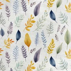 shumee Kraljevski žametni material iz poliestra za šivanje - motiv listov - RDX2997