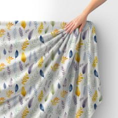 shumee Kraljevski žametni material iz poliestra za šivanje - motiv listov - RDX2997