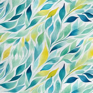 shumee Kraljevski žametni material iz poliestra za šivanje - motiv listov - RDX2844