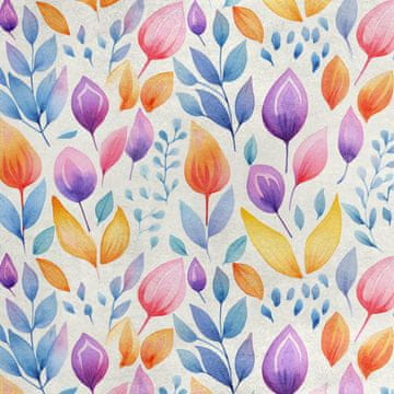 shumee Kraljevski žametni material iz poliestra za šivanje - motiv listov - RDX2483