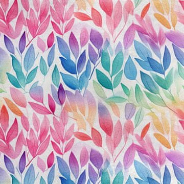 shumee Kraljevski žametni material iz poliestra za šivanje - motiv listov - RDX2189