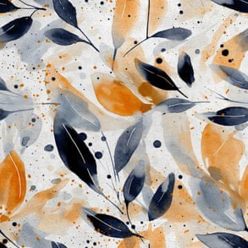 shumee Kraljevski žametni material iz poliestra za šivanje - motiv listov - RDX2072