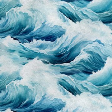 shumee Kraljevski žametni material iz poliestra za šivanje - valoviti motivi - RDX2893