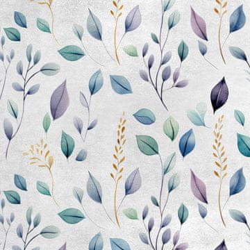 shumee Kraljevski žametni material iz poliestra za šivanje - motiv listov - RDX2329